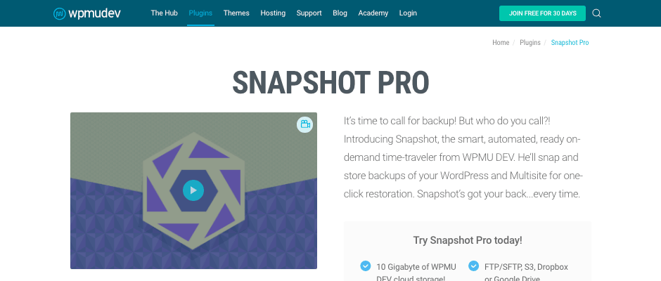 snapshot-pro-plugin