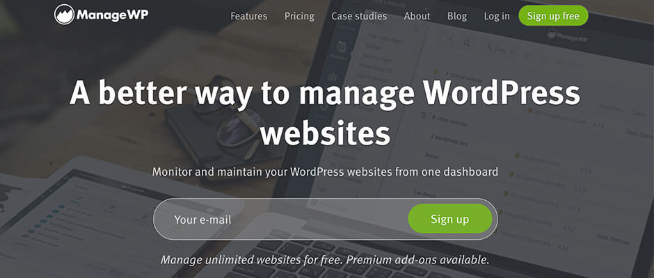 ManageWP backup wordpress